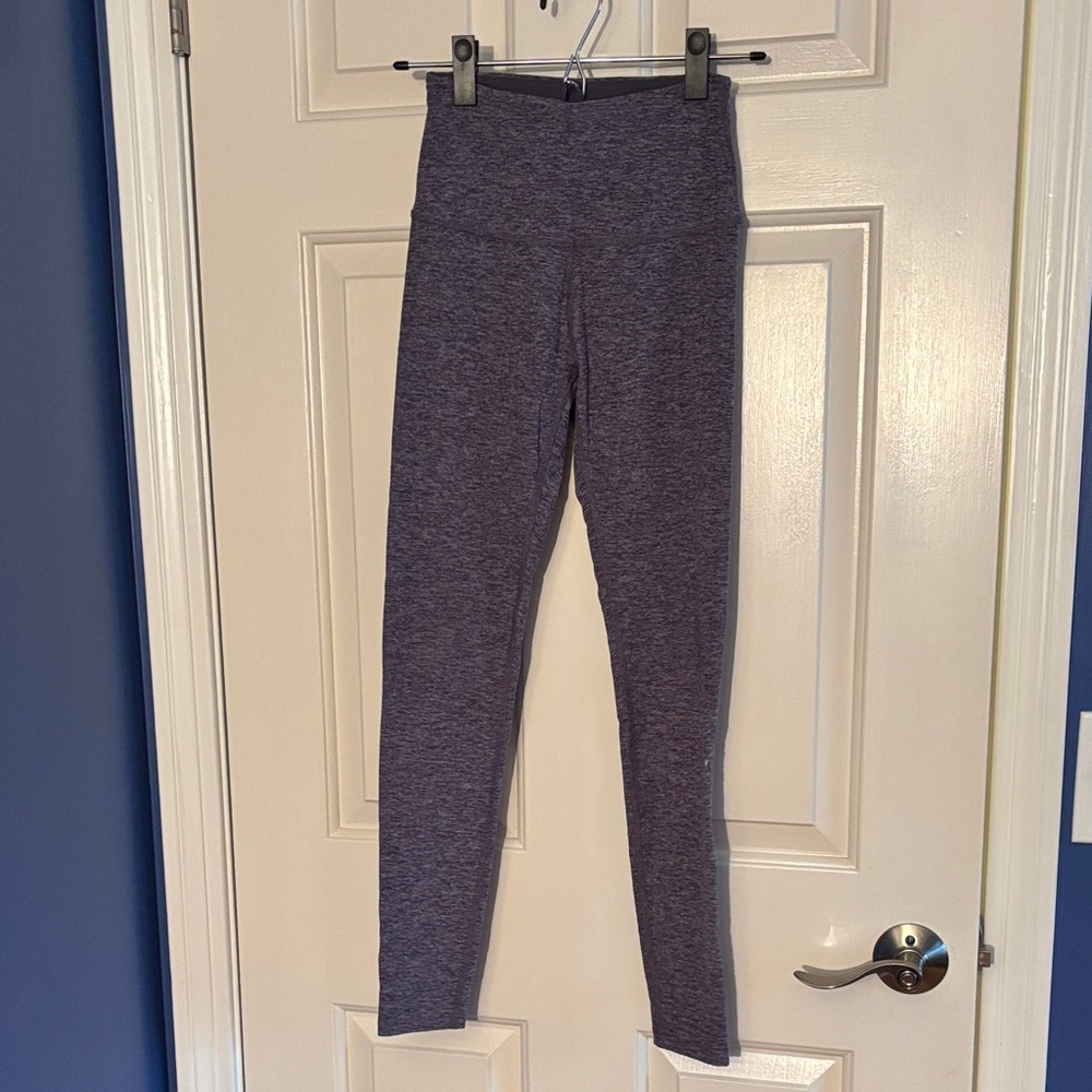 Space Dye Lilac Pure Barre x Beyond Yoga Leggings